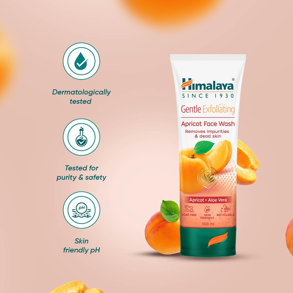 Himalaya Herbal Deep Cleansing Apricot Face Wash, 100ml