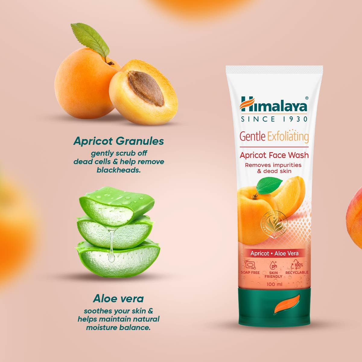 Himalaya Herbal Deep Cleansing Apricot Face Wash, 100ml