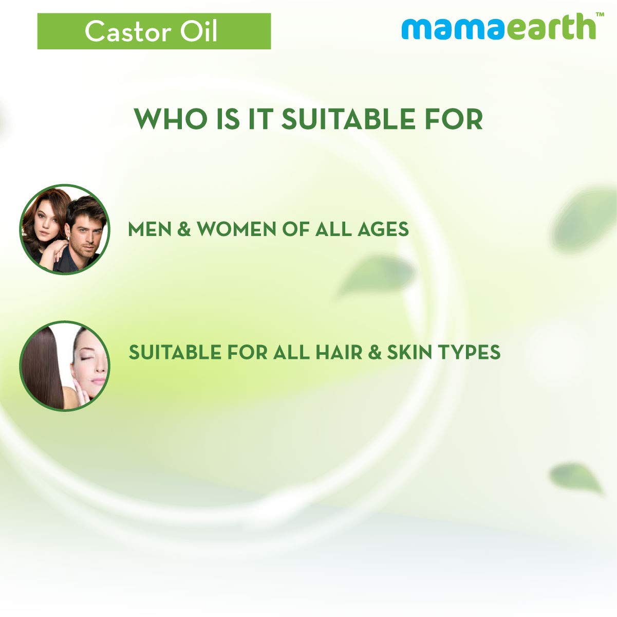 Mamaearth 100% Pure Castor Oil, Cold Pressed, To Support Hair Growth, Good Skin And Strong Nails, 150ml