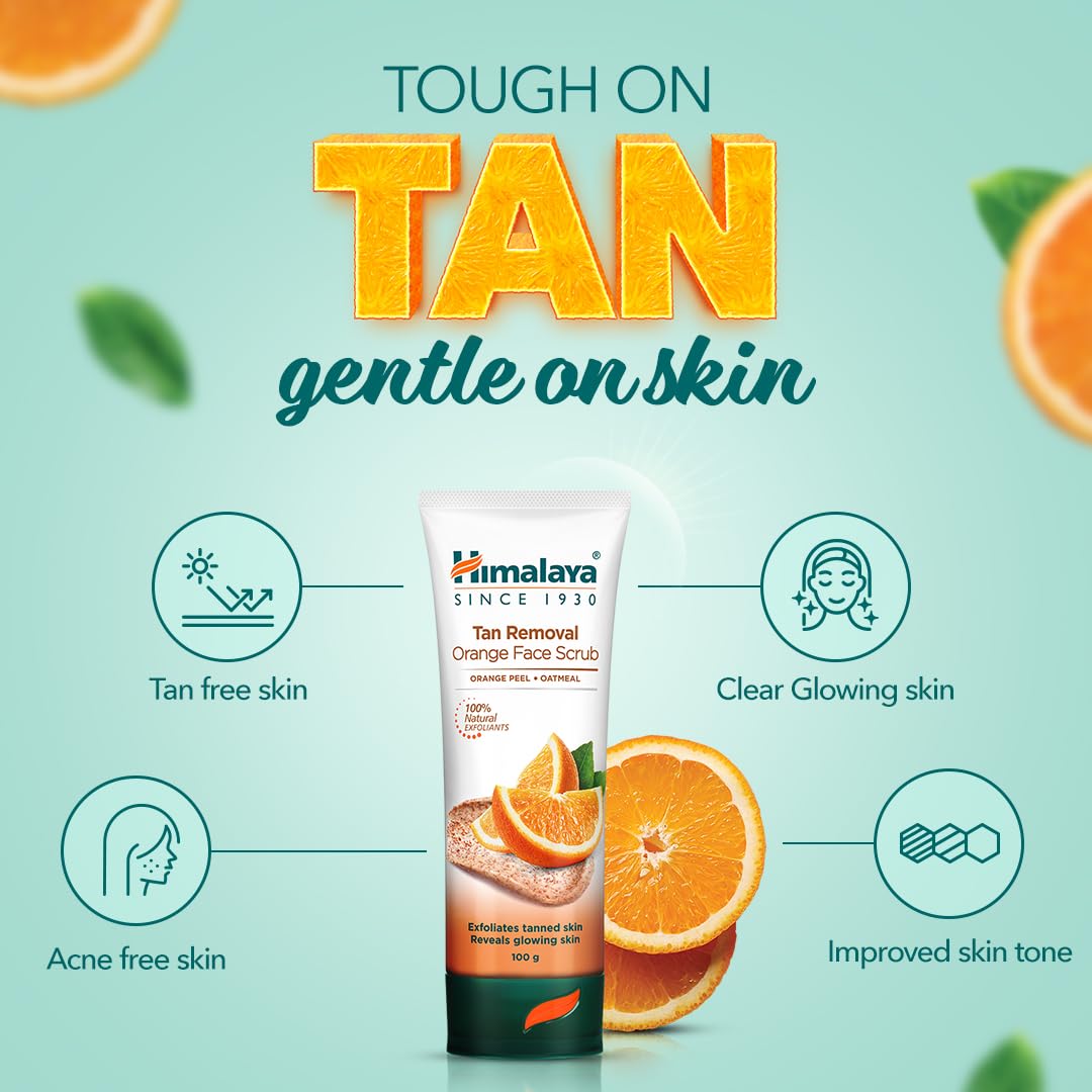 Himalaya Tan Removal Orange Face Scrub, 100g