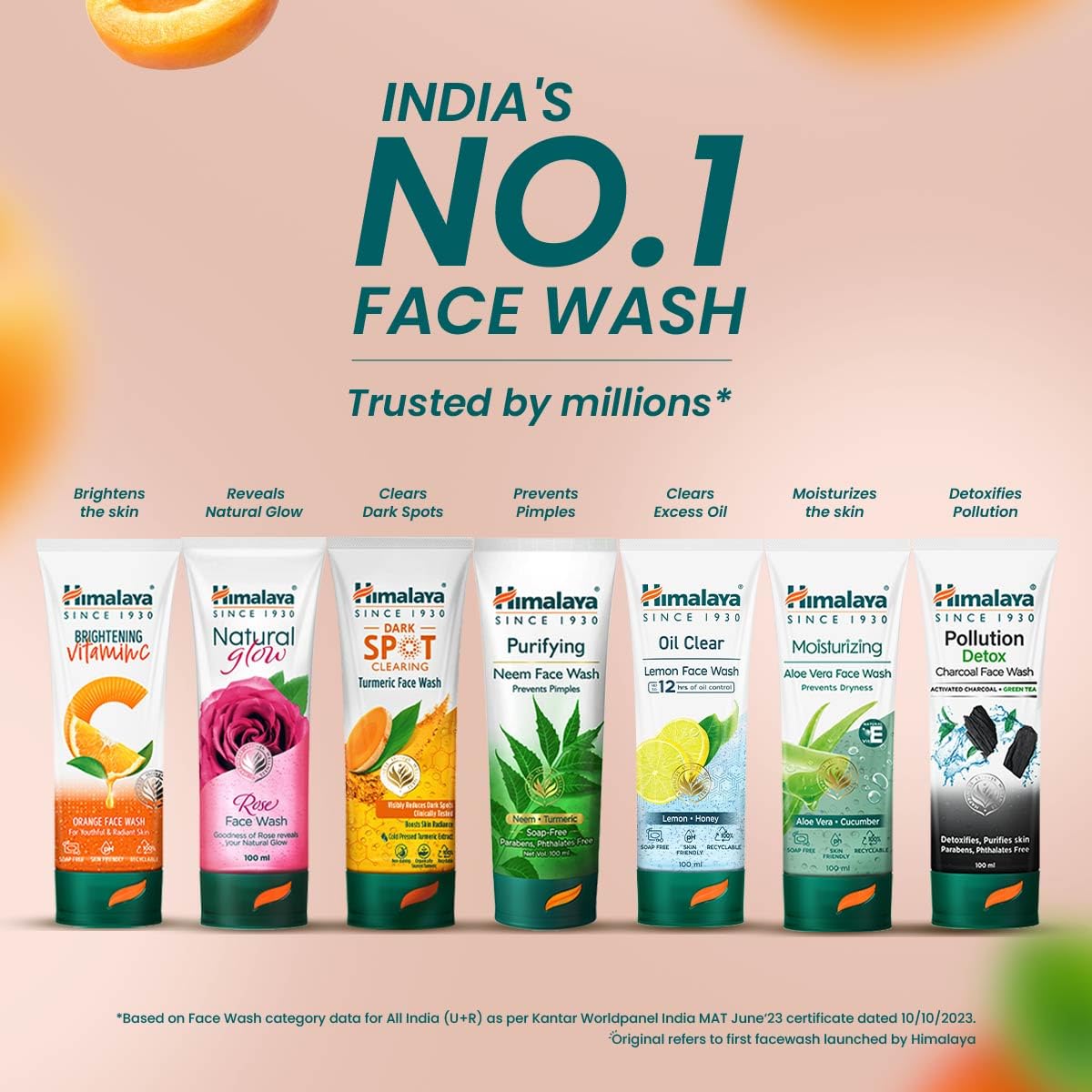 Himalaya Herbal Deep Cleansing Apricot Face Wash, 100ml