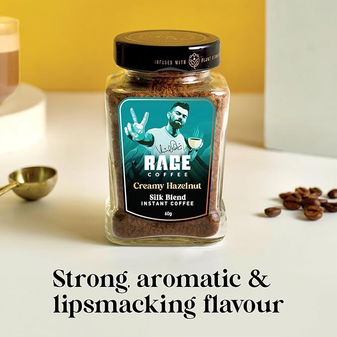 Creamy Hazelnut Silk Blend Flavoured Instant Coffee 60 gms