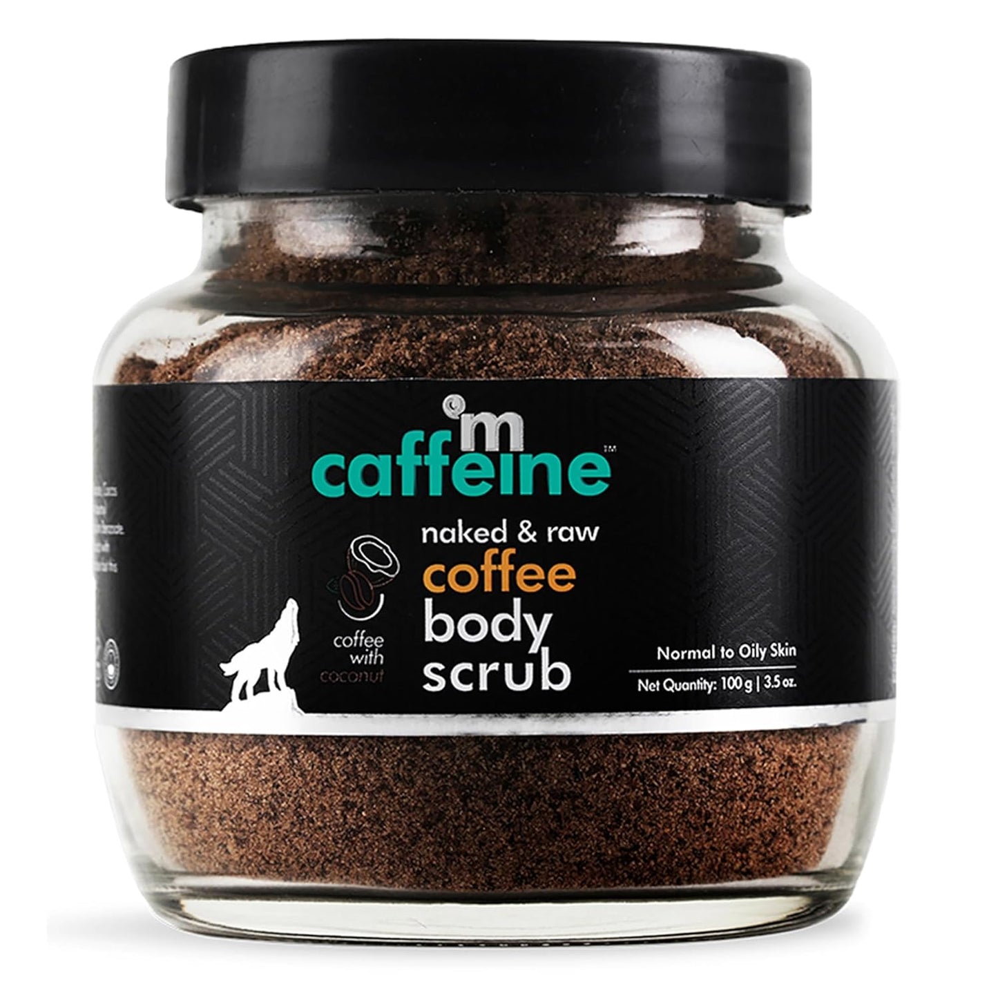 mcaffeine Exfoliating Coffee Body Scrub Powder Jar for Tan Removal & Soft-Smooth Skin, 100gm