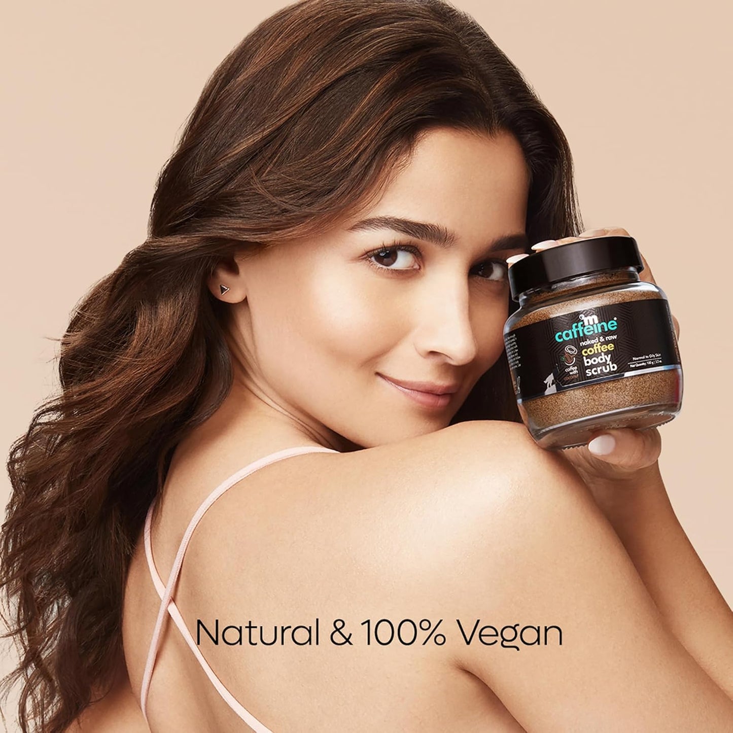 mcaffeine Exfoliating Coffee Body Scrub Powder Jar for Tan Removal & Soft-Smooth Skin, 100gm