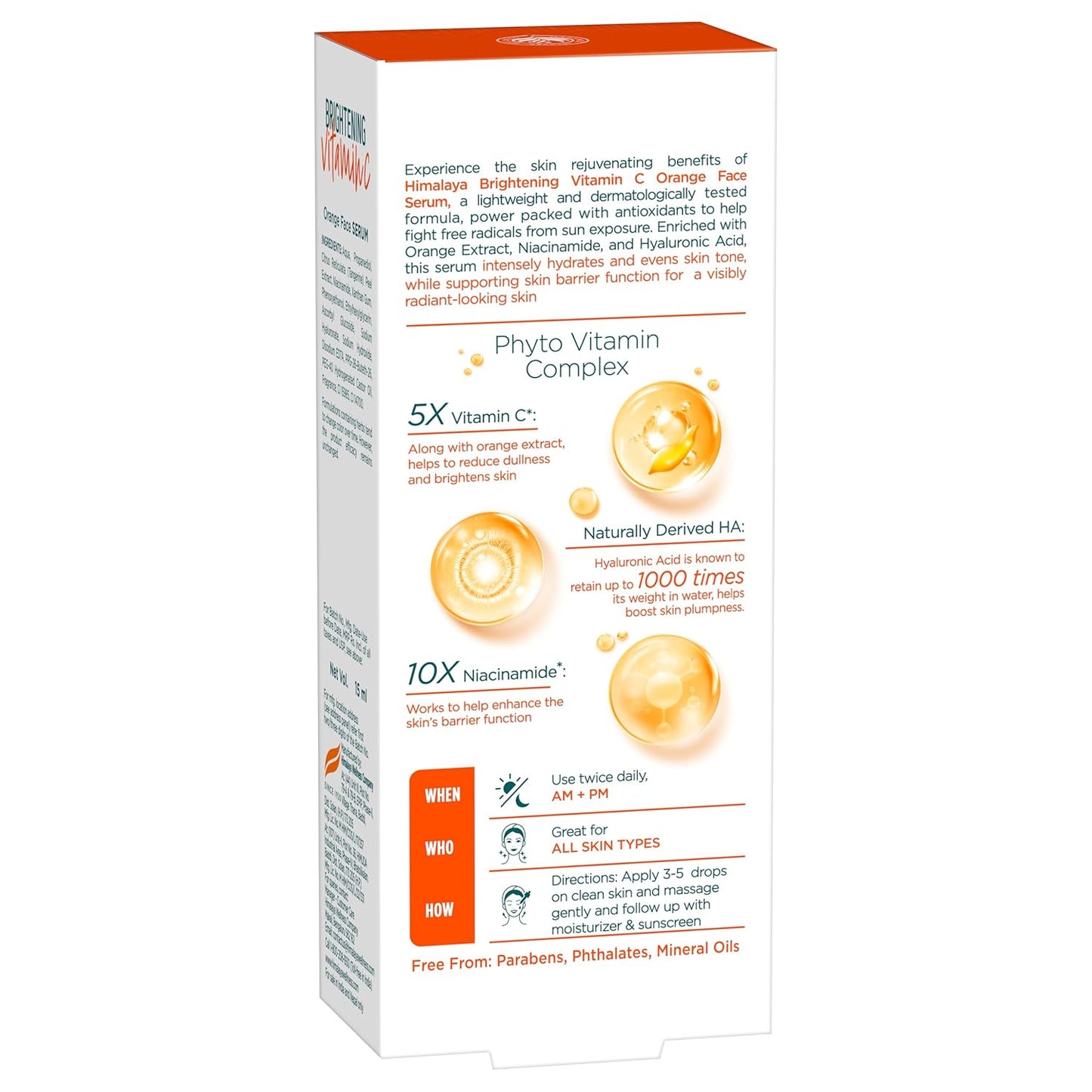 Himalaya Brightening Vitamin C Serum, 15 ml