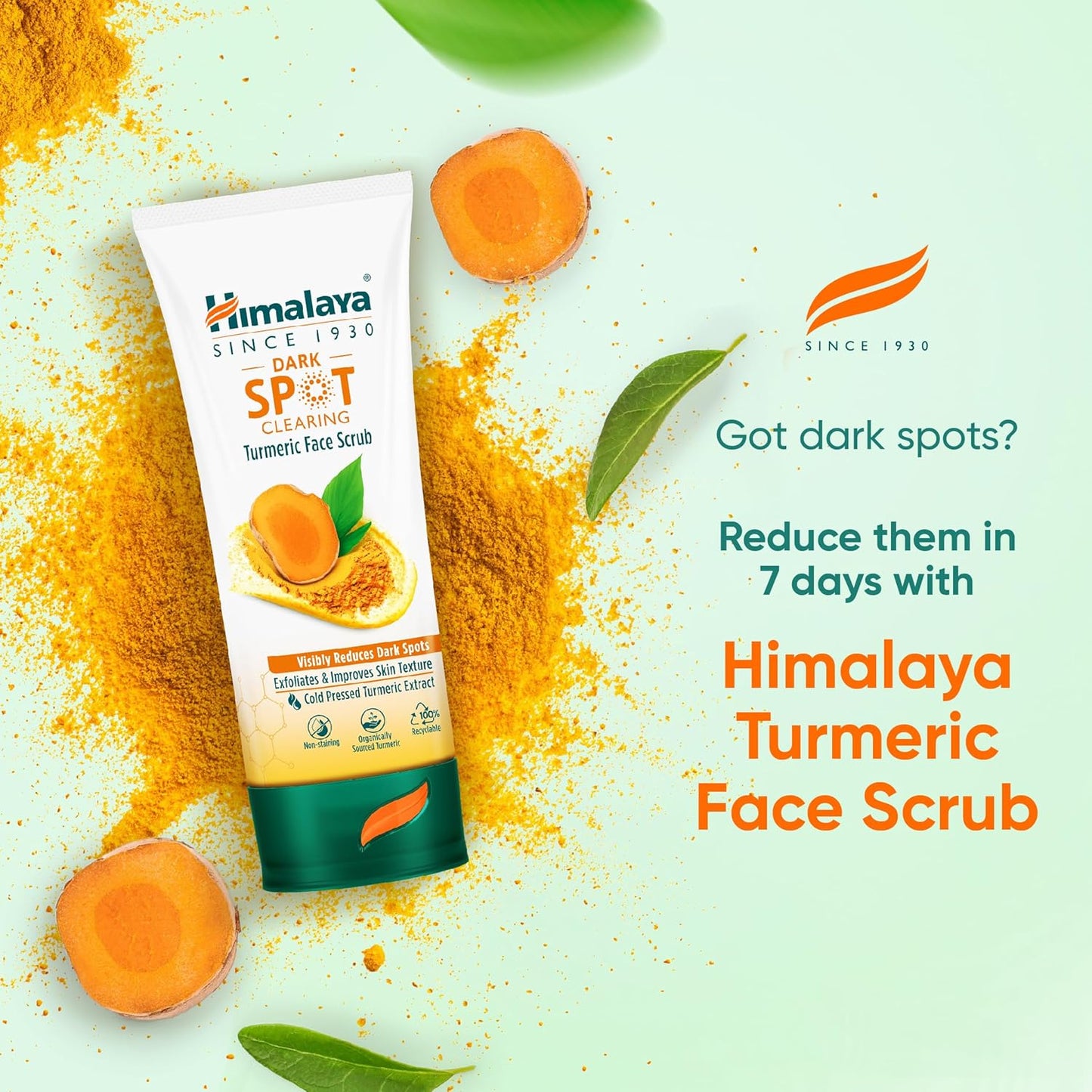 Himalaya Dark Spot Clearing Turmeric Face Scrub, 100g