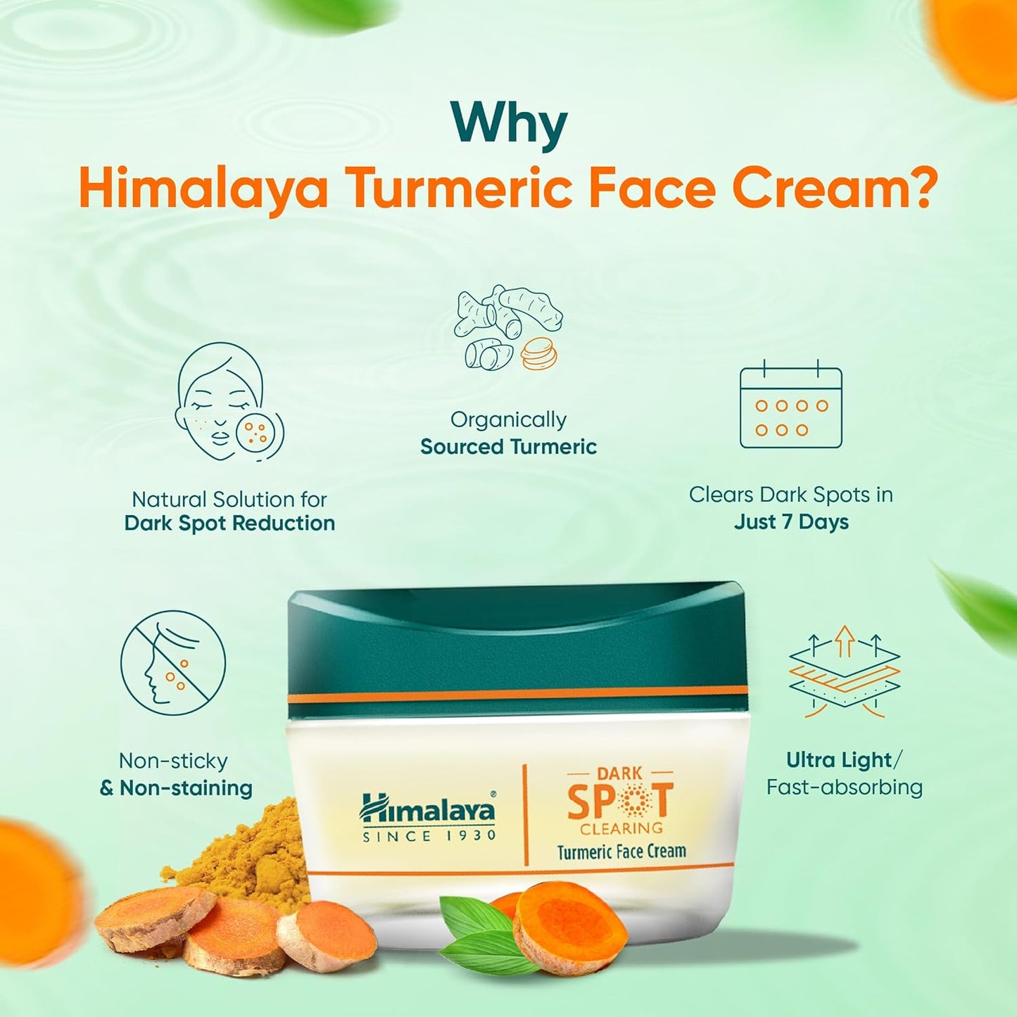 Himalaya Dark Spot Clearing Turmeric Face Cream, 50g