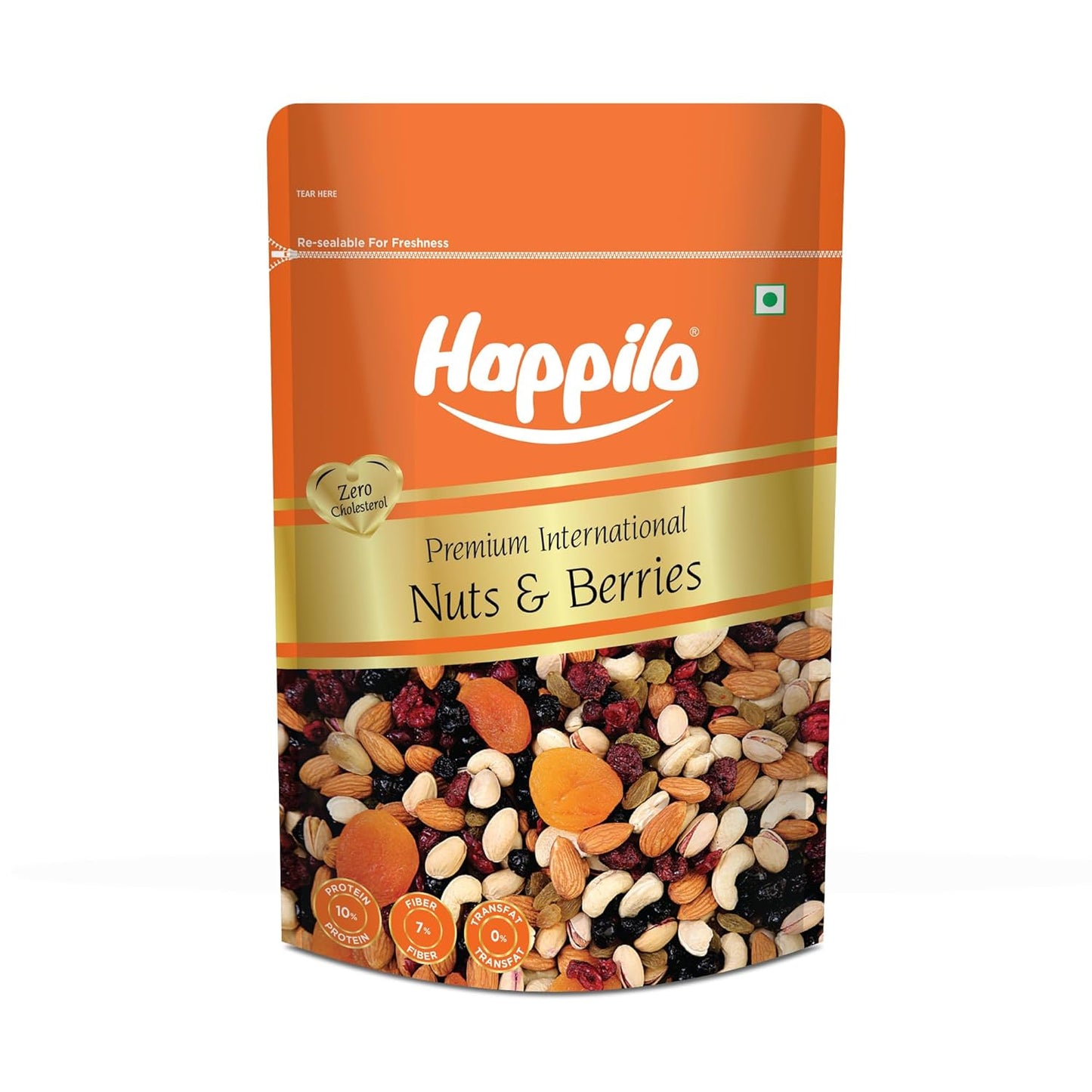 Happilo Premium International 200g Dried Nuts and Berries Mix