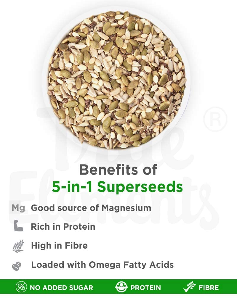 True Elements Mixed Seeds for Eating - 5 in 1 Seeds Mix 250gm