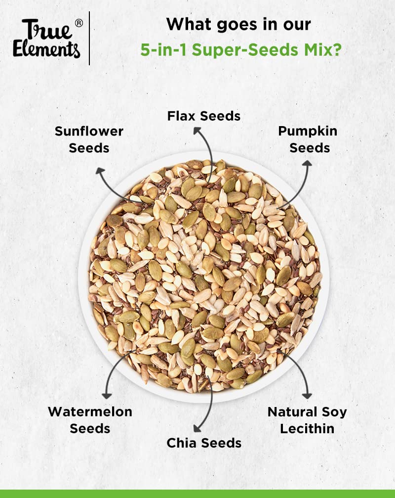 True Elements Mixed Seeds for Eating - 5 in 1 Seeds Mix 250gm