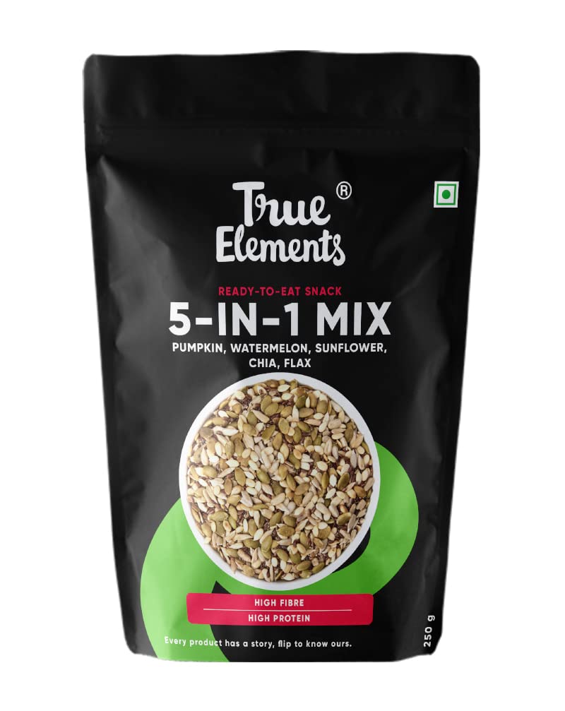 True Elements Mixed Seeds for Eating - 5 in 1 Seeds Mix 250gm