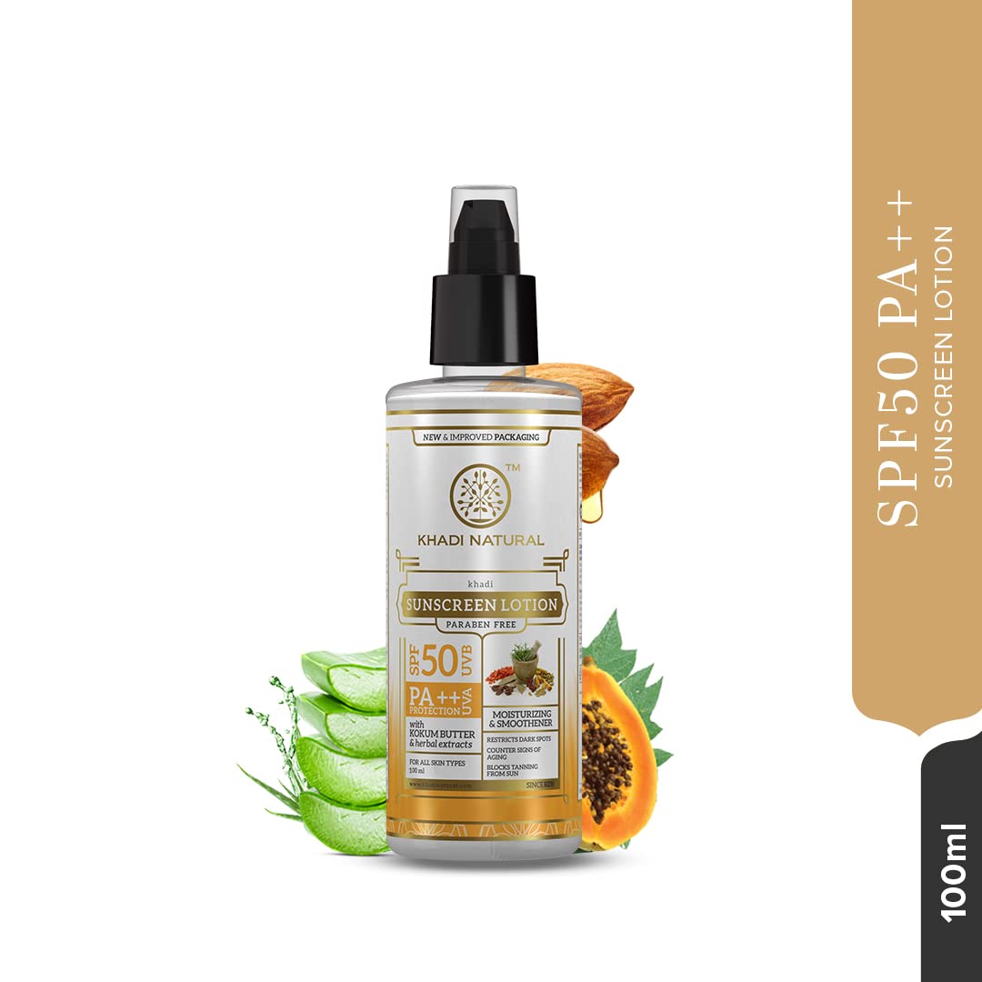 Khadi Natural Sunscreen Lotion with SPF 50 PA++