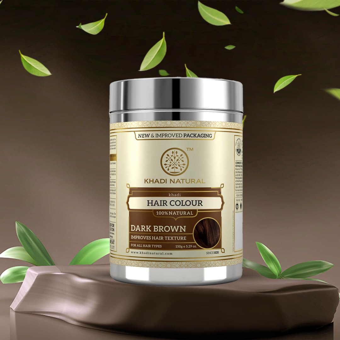 Khadi Natural Dark Brown Hair Colour | Herbal Hair Colour