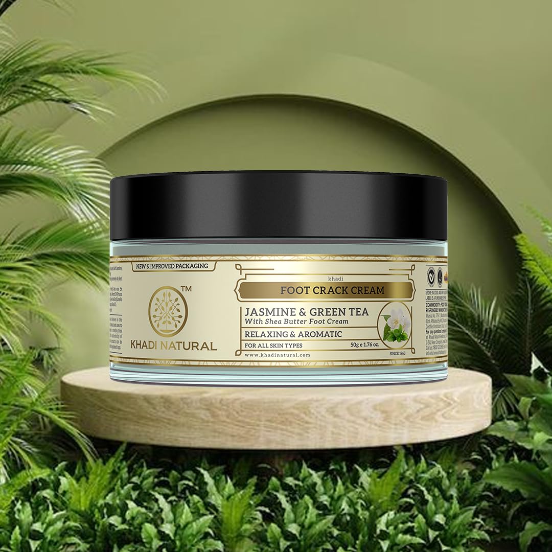 Khadi Natural Jasmine and Green Tea Herbal Foot Crack Cream