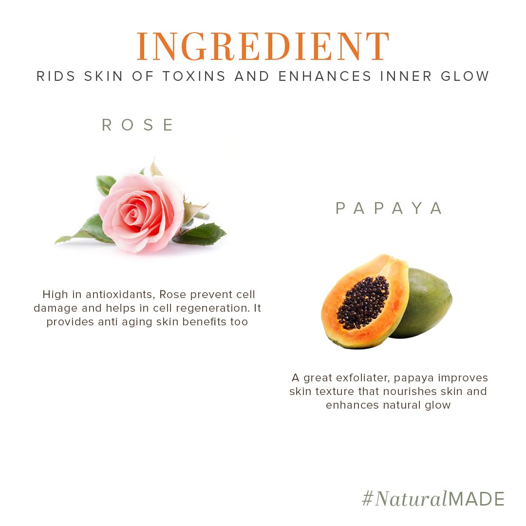 Khadi Natural Rose & Papaya Face Scrub