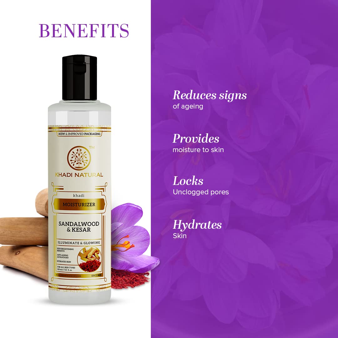 Khadi Natural Sandalwood & Kesar Lotion Moisturizer