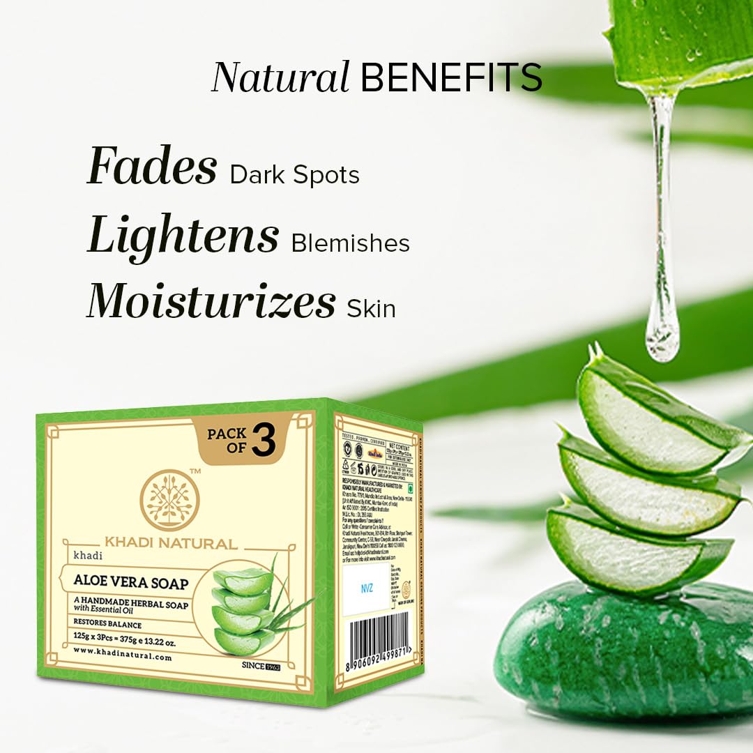 Khadi Natural Aloe Vera Soap|Natural Handmade Soap