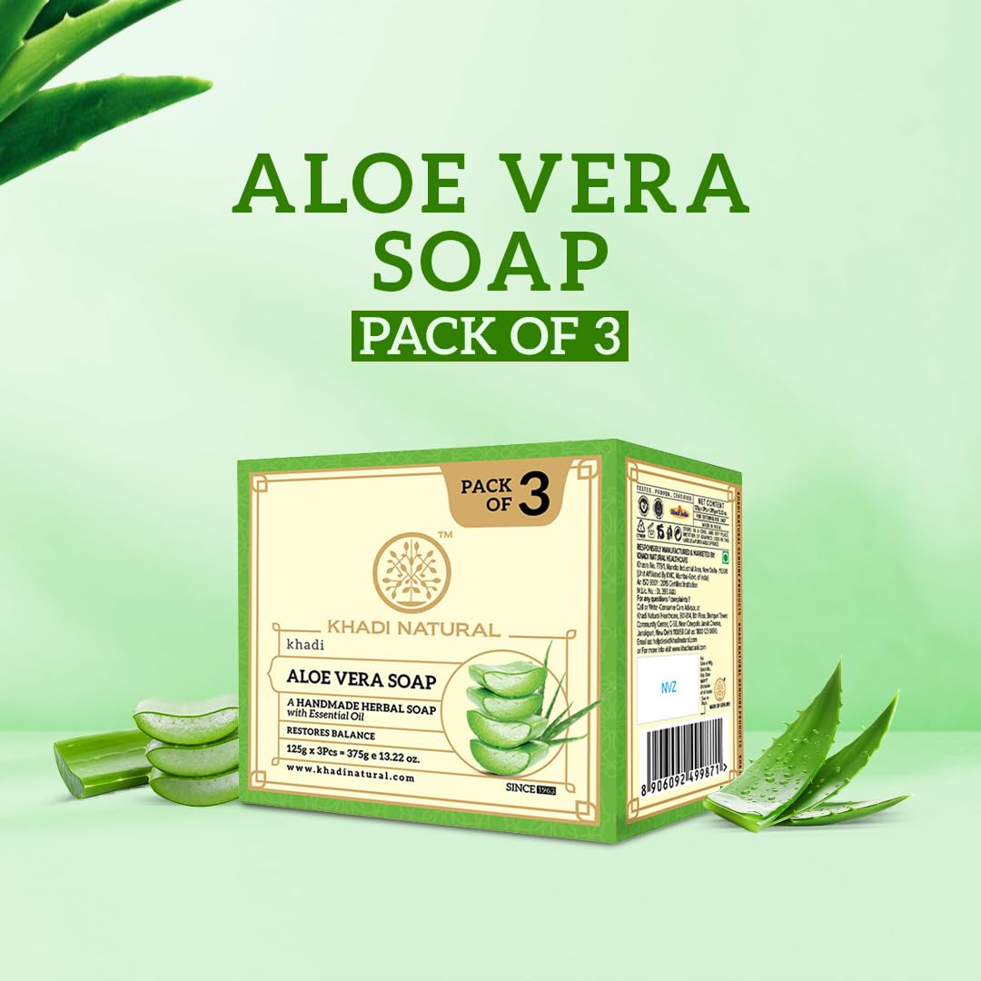 Khadi Natural Aloe Vera Soap|Natural Handmade Soap