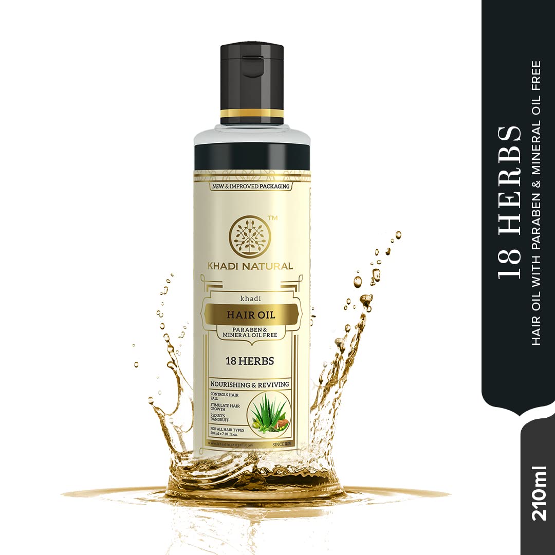 Khadi Natural Ayurvedic 18 Herbs Hair Oil