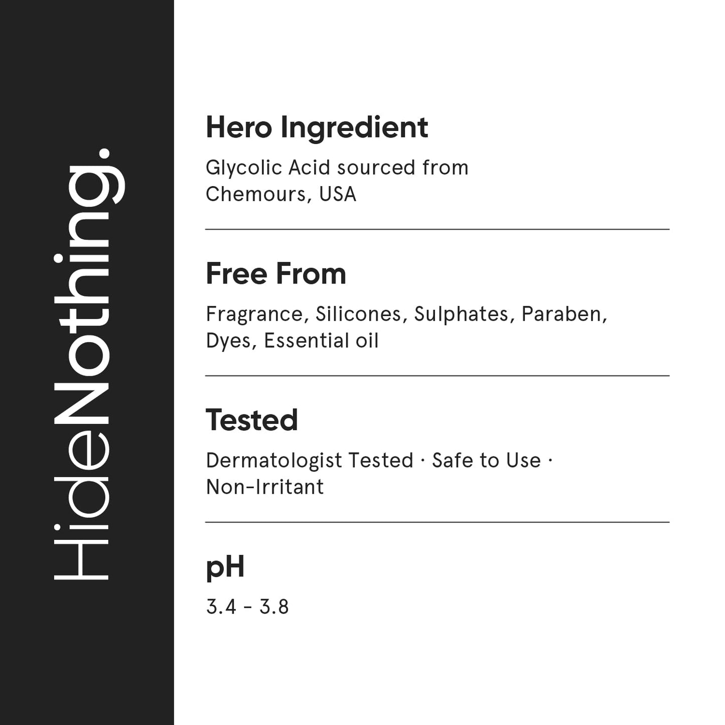 Minimalist 25% AHA + 2% BHA + 5% PHA Peeling Solution for Glowing Skin