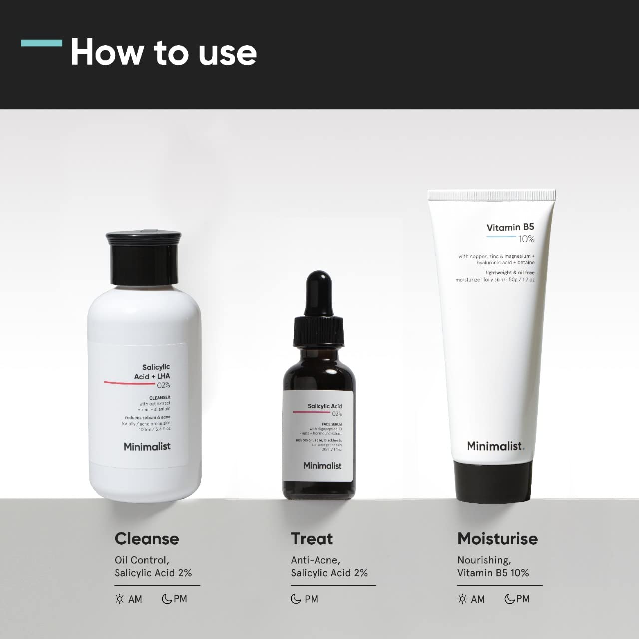 Minimalist Anti-Acne Kit, Skincare Routine Kit for Unisex