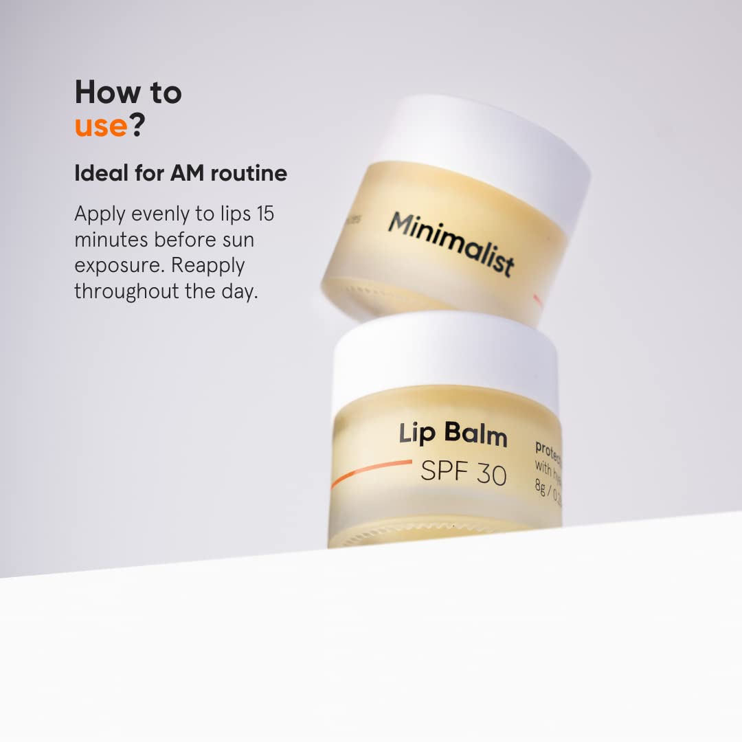 Minimalist Spf 30 Lip Balm With Ceramides & Hyaluronic Acid