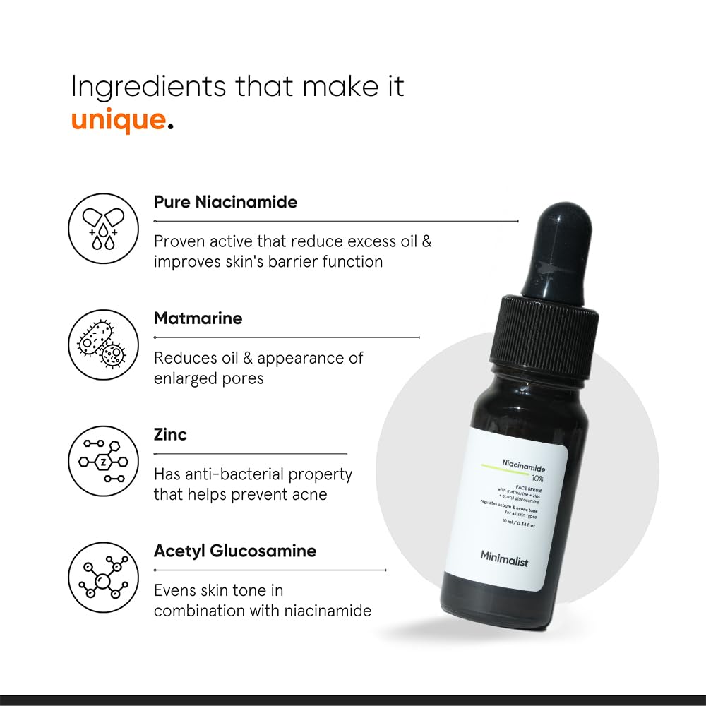 Minimalist Oil Control & Anti-Acne 10% Niacinamide Face Serum