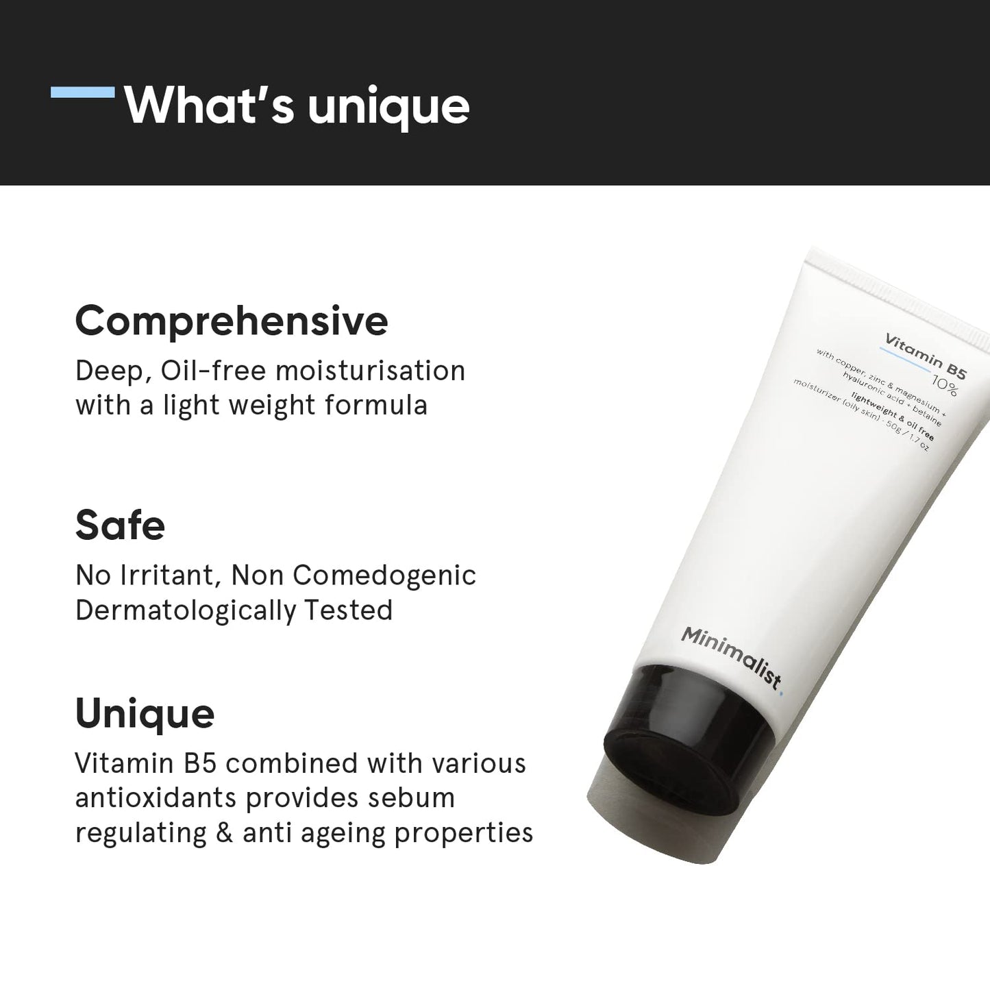 Minimalist 10% Vitamin B5 Gel Face Moisturizer For Oily & Acne Prone Skin