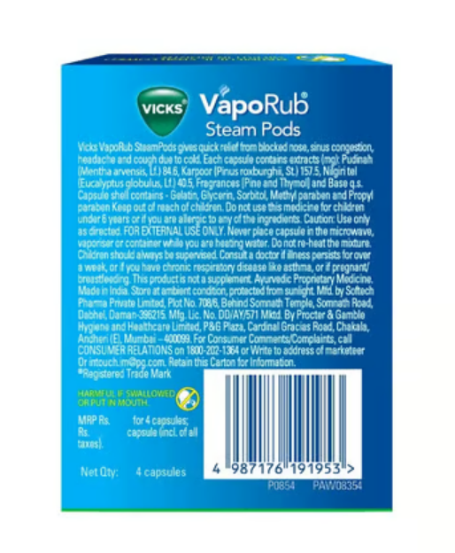 Vicks VapoRub Steam Pods