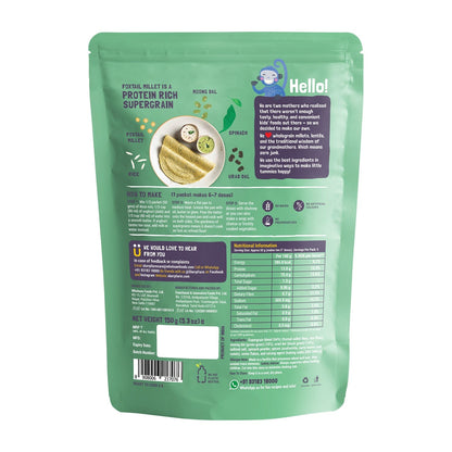 Millet Dosa Mix - Supergrains + Spinach 150gm