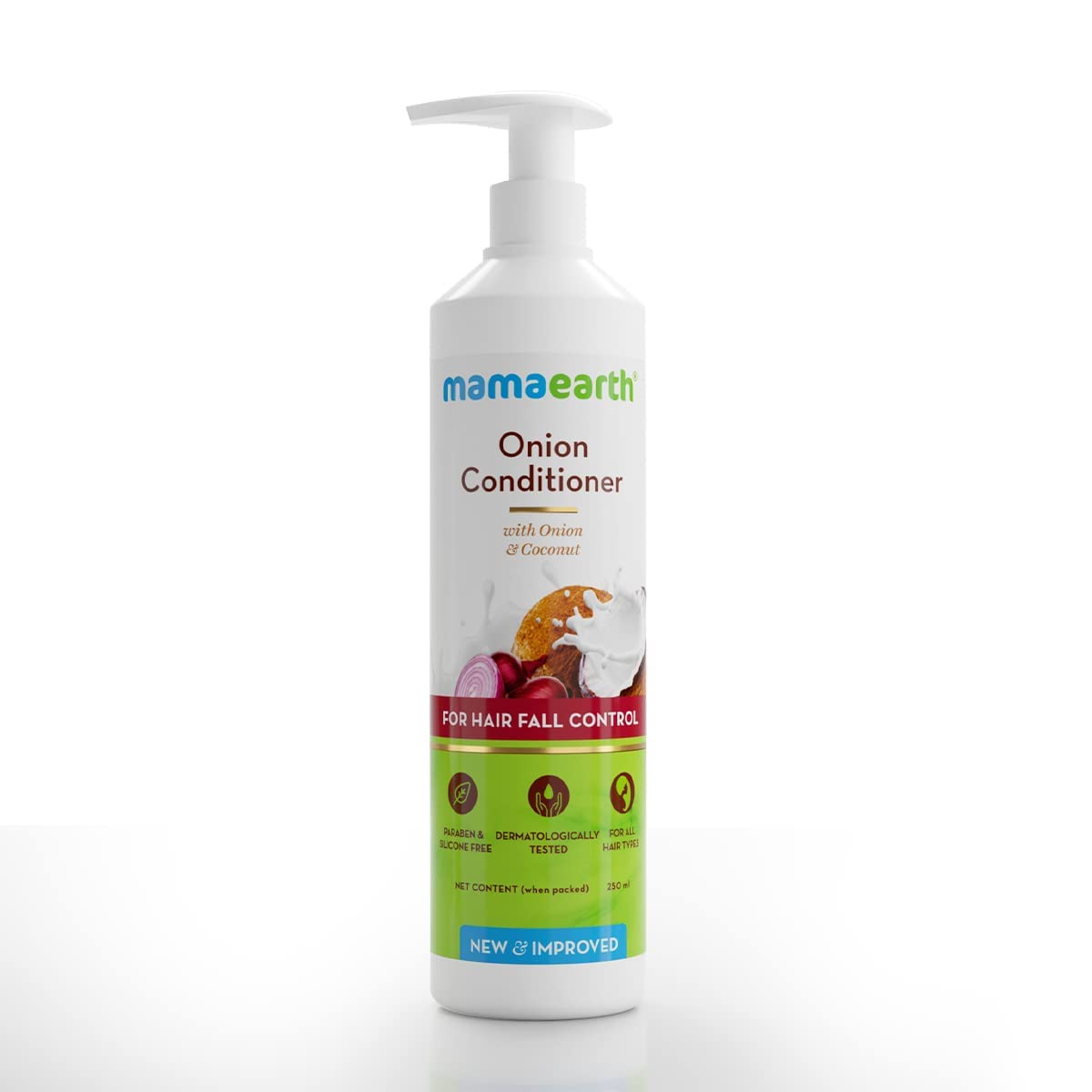 Mamaearth Onion Conditioner for Hair Growth & Hair Fall Control with Coconut Oil, 250ml