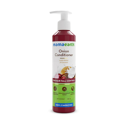 Mamaearth Onion Conditioner for Hair Growth & Hair Fall Control with Coconut Oil, 250ml