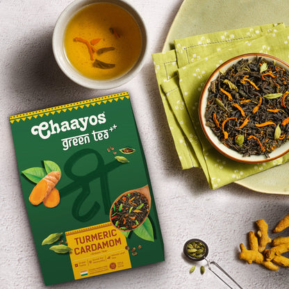 Turmeric Cardamom Green Tea Pack