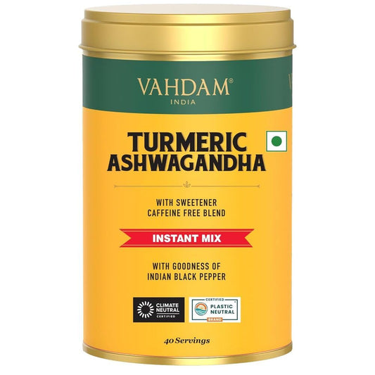 VAHDAM, Turmeric Ashwagandha Instant Mix (40 Cups) 100 g