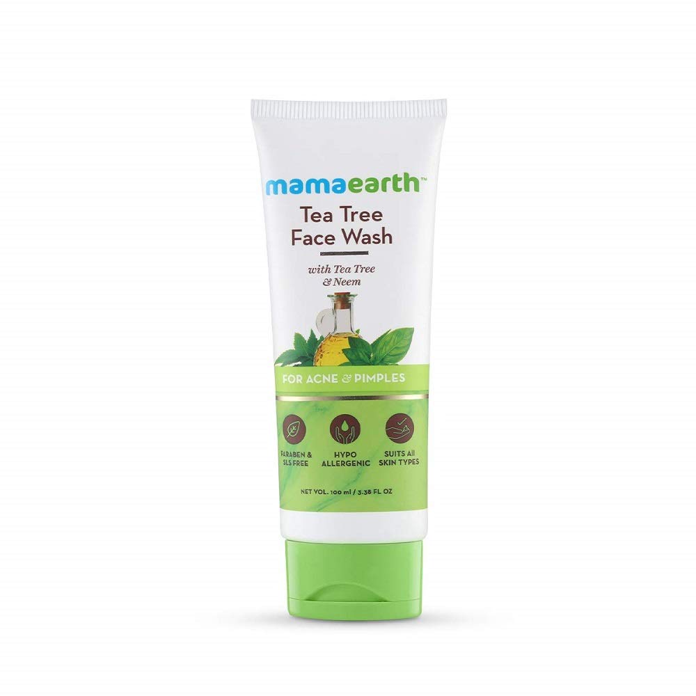 Mamaearth Tea Tree Natural Face Wash for Acne & Pimples Wash 100 ml