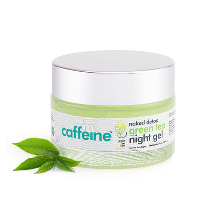 mCaffeine Night Cream Gel for with Vitamin C & Hyaluronic Acid, 50ml