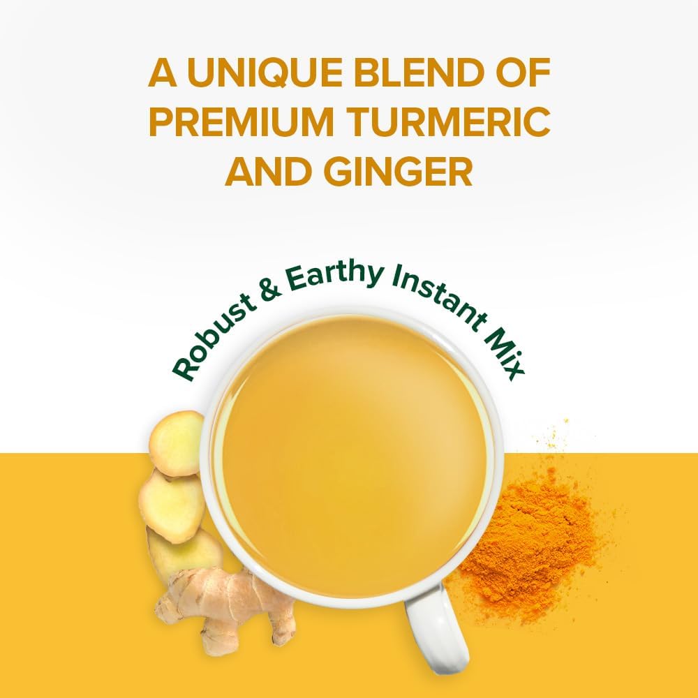 VAHDAM, Turmeric Ginger Instant Mix (40+ Cups)