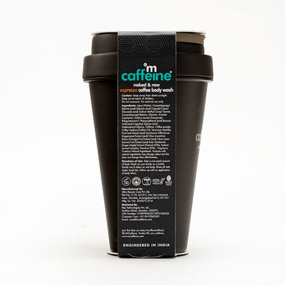 mCaffeine Exfoliating Espresso Coffee Body Wash with Natural AHA, 300ml