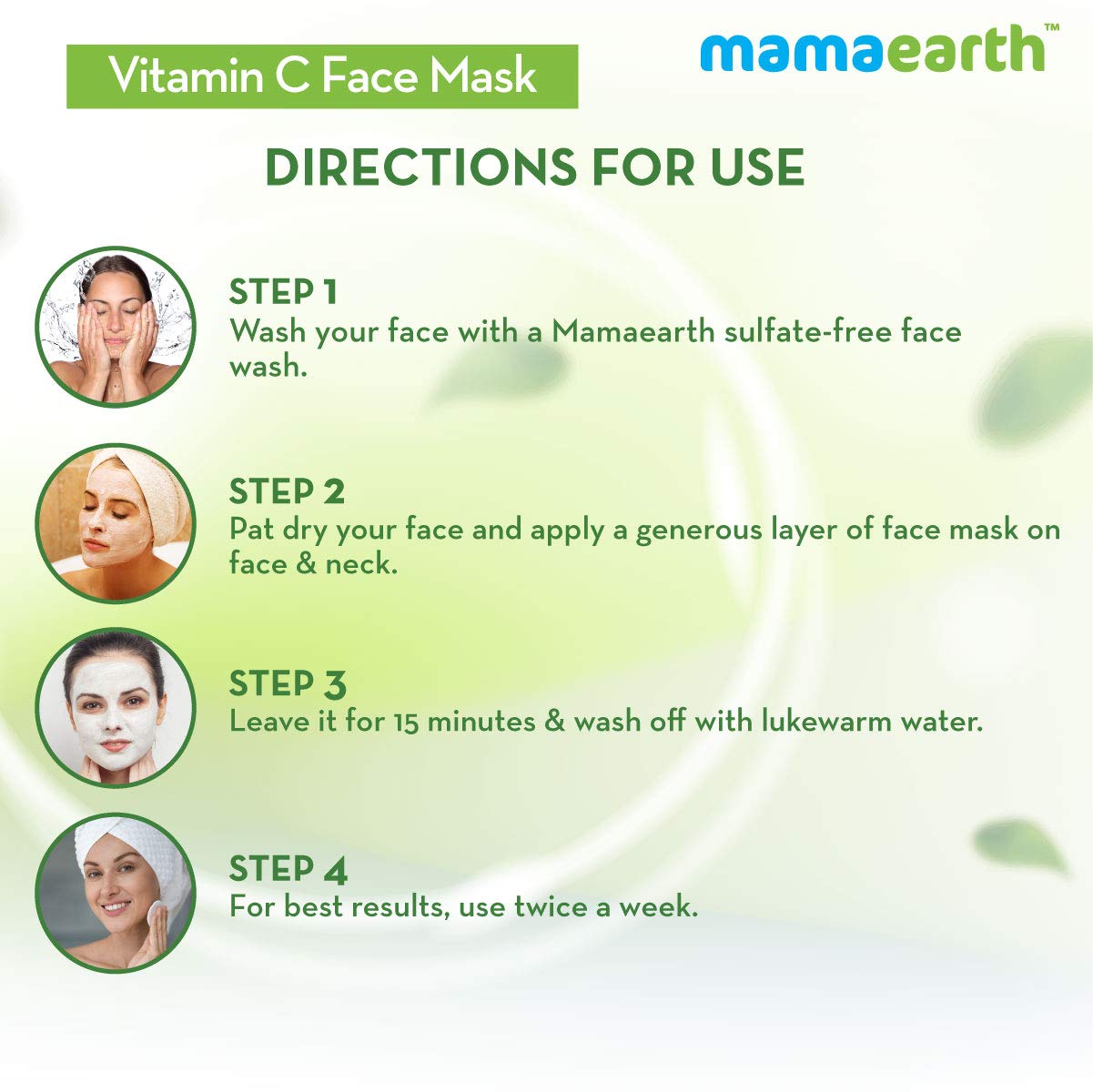 Mamaearth Vitamin C Face Mask With Vitamin C & Kaolin Clay for Skin Illumination - 100 g