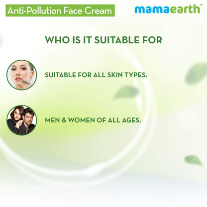 Mamaearth Anti-Pollution Daily Face Cream for Dry & Oily Skin with Turmeric & Pollustop, 80ml