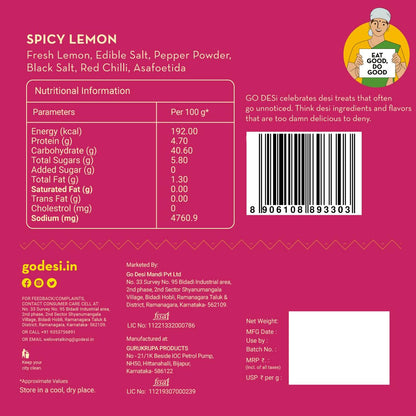 GO DESi Spicy Lemon Candy, 200g