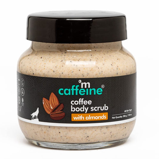 mCaffeine Almond & Coffee Body Scrub for Tan Removal, 200gm