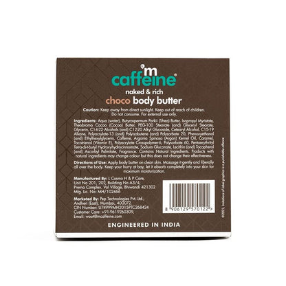 mcaffeine Shea Body Butter For Dry Skin For Both Women And Men - With Cocoa Butter & Caffeine, 250gm