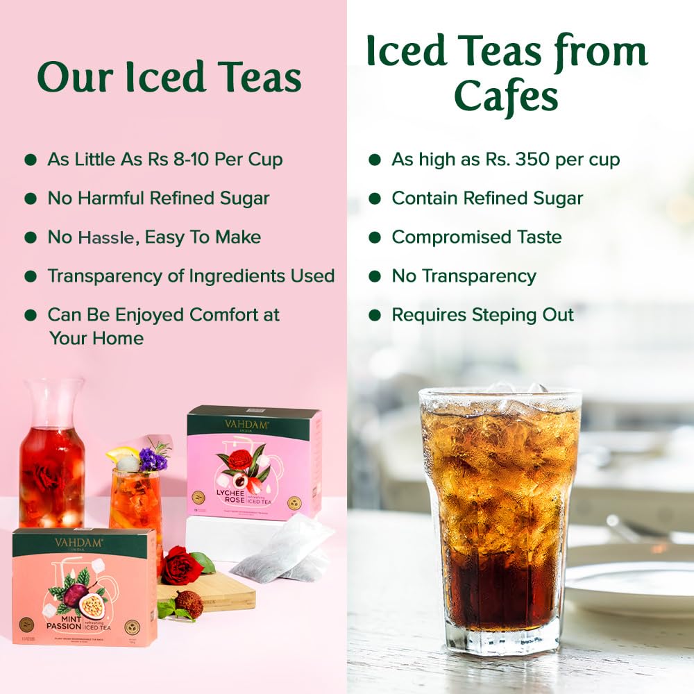 Lychee Rose Iced Tea Bags - 15 Pitcher Tea Bags