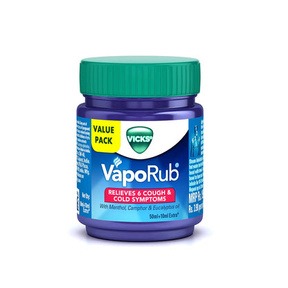 Vicks Vaporub 50ml+10ml Extra, 60 ml