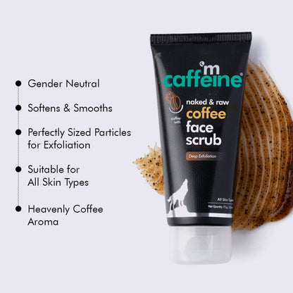 mCaffeine Coffee Face & Body Scrub Combo for Tan Removal, 175gm Value Pack