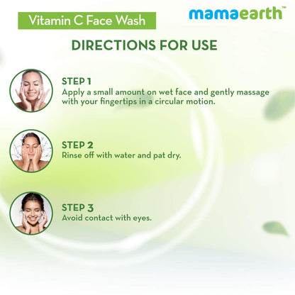 Mamaearth Vitamin C Face Wash with Vitamin C and Turmeric for Skin Illumination - 100ml