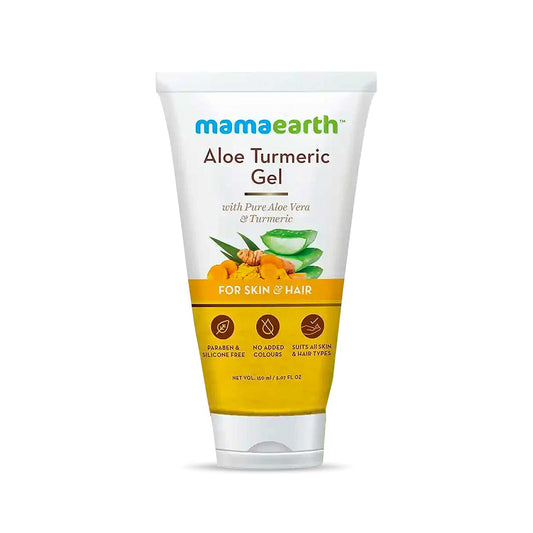 Mamaearth Aloe Turmeric Gel From 100% Pure Aloe Vera For Face, Skin & Hair with Turmeric & Vitamin E , 150ml