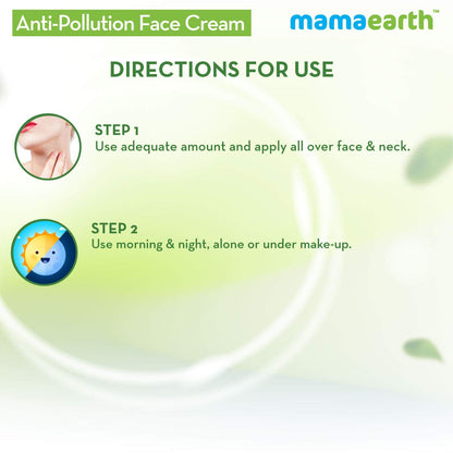 Mamaearth Anti-Pollution Daily Face Cream for Dry & Oily Skin with Turmeric & Pollustop, 80ml