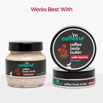 mCaffeine Berries & Coffee Body Scrub for Tan Removal, 200gm